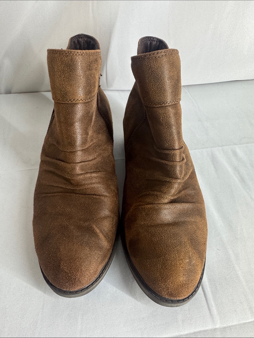 Women's Brown Suede Ankle Booties